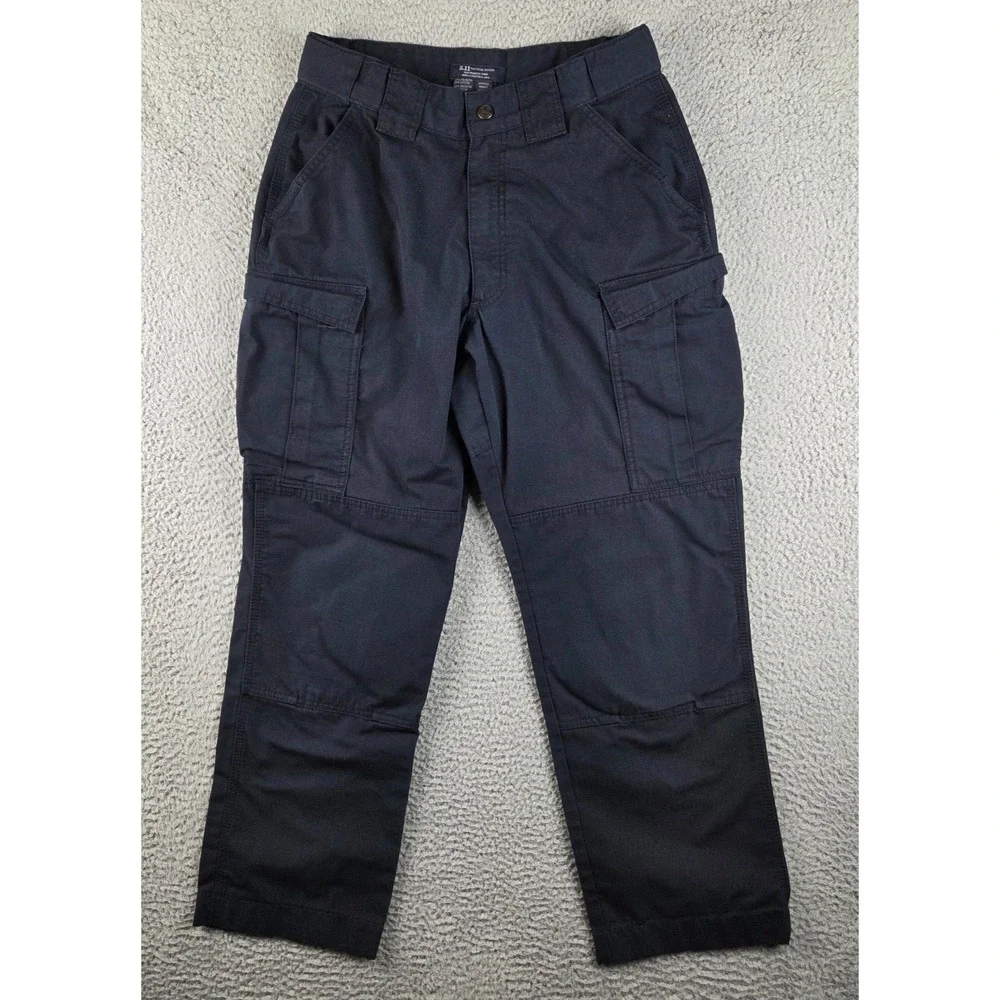 511 Tactical Pants Mens M‎ Reg Blue Ripstop TDU Cargo Performance Workwear Army